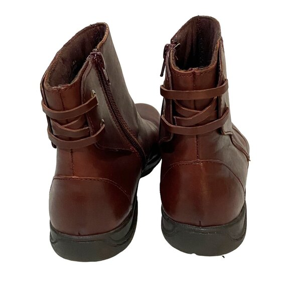 Clarks Christine Club Ankle Booties Womens Size 10 N Cognac - Picture 3 of 7